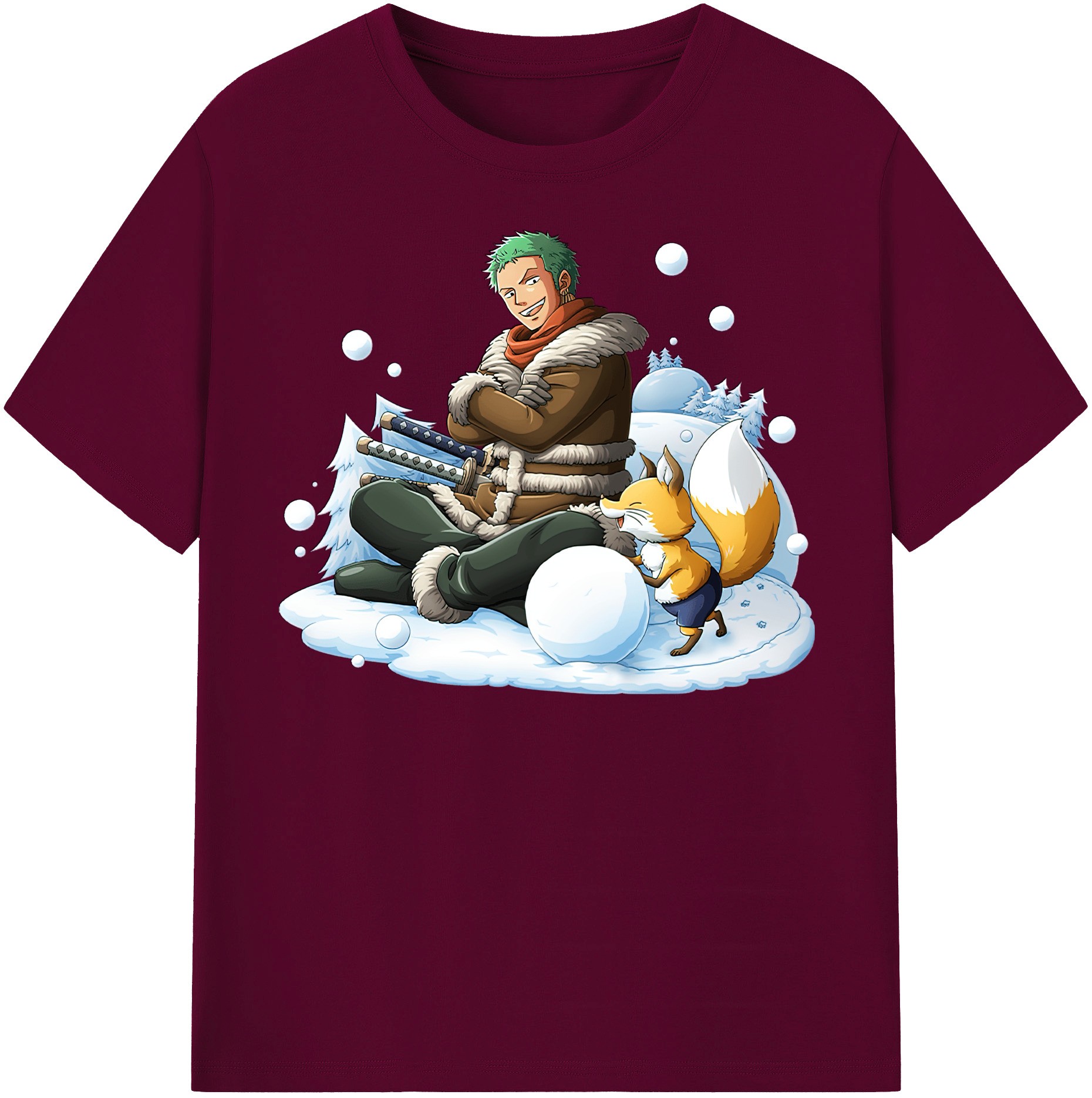 ワンピース ロロノア・ゾロ ONE PIECE Roronoa Zoro レディースカジュアルプリントTシャツ（綿100％）